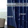 thumbnail image 4 of Crushed Velvet Curtains with Rod Pocket Luxurious Thermal Insulated Soundproof Drapes for Christmas, Soft and Durable Light-Filtering Window Treatments, 2 Panels, 4 of 8