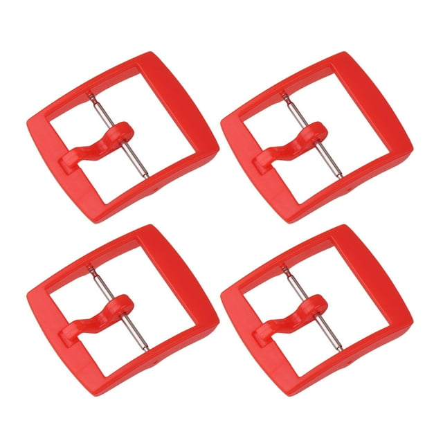 Shisuyan 4pcs 20mm Plastic Watch Band Buckle Watch Clasp Watch Accessories for Friends (Red)