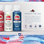 Apple Barrel Acrylic Craft Paint Set, Matte Finish, Assorted Colors, Set of 16, 2 fl oz