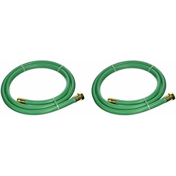 Leader Hose with 5/8" Diameter by 6 Foot - 2 Pack, Male/Female