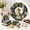 B, variant on Clearance! FYHALE3D Fabric Poke Wreath DIY Kit, Christmas Wreath DIY Poke Kit for Adults, Handmade Christmas Wreath Hanging Decor Ornament for Front Door Wall Window (Santa, 12.6")