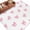 Light Pink, variant on Round Area Rug 8 Ft, Valentine's Day Washable Non-Slip Circle Carpet for Living Room/Bedroom, Pink Bows Shining Stars Farmhouse Plaid Collection Low-Profile Large Area Rugs for Indoor