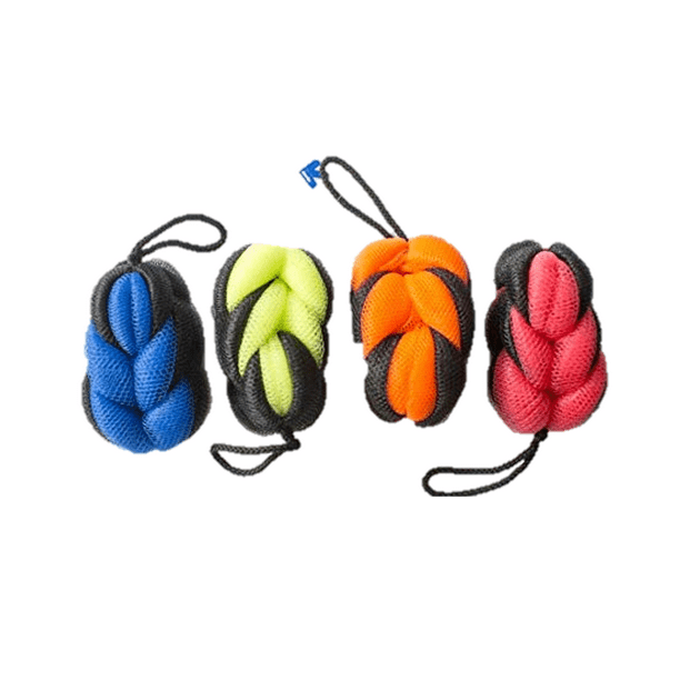 (Pack of 4) Bradford Men's Braided Deluxe Bath Sponge