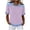 Sky Blue, variant on Women's Waffle Tee Shirts Short Sleeved Collared Patchwork T Shirt Casual Loose Athletic Workout Summer Lightweight Tees Tops