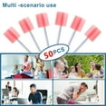 thumbnail image 4 of Triani 50Pcs Disposable Mouth Swabs Sponge, Mouth Swabs,Sponge Swab Disposable Medical Sponge Stick Tooth Mouth Cleaning Oral Care Tool (Pink), 4 of 7
