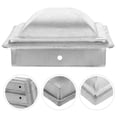 thumbnail image 3 of MLINS 4pcs Metal Fence Post Cap for Deck and Garden Decorative Weather Resistant Fence Topper Replacement, 3 of 8