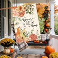 thumbnail image 4 of Fall Dahlia Sweet Home Welcome Garden Flag 28 x 40 Inch Double Sided Autumn Thanksgiving Pumpkin Burlap Large Yard House Flag Farmhouse Seasonal Holiday Patio Outdoor Outside Decoration, 4 of 6