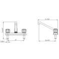thumbnail image 5 of Grifo Dura Faucet DF-PK600S-WT RV Cocina Blanco, 5 of 5