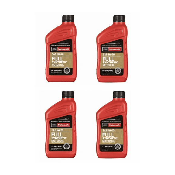 4 Quarts Full Synthetic Engine Motor Oil OEM FORD MOTORCRAFT SAE 5W-20 MPN #XO-5W20-Q1FS