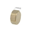 thumbnail image 3 of Unique Bargains 1/2 Inch Brass Cap 5pcs G1/2 Female Pipe Fitting Hex Compression Stop Valve Connector 11mmx23mm, 3 of 4