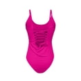 thumbnail image 5 of Daiosportswear One Piece Bathing Suit for Women Tummy Control High Cut One Piece Swimsuit Womens Swim Suit,Swimwear for Women Hot Pink 14(XXXL), 5 of 6