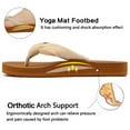 thumbnail image 4 of Ecetana Flip Flops for Women Comfort Yoga Mat Summer Beach Thong Sandals with Arch Support, 4 of 7