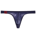 thumbnail image 3 of Tanga transparente de seda de hielo para hombre, ropa interior fina de cintura baja, sexy, con forma de U, pantalones cortos transpirables de verano para jóvenes, 3 of 6