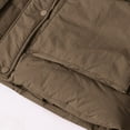 thumbnail image 6 of Olyvenn Women's Stand Collar Puffer Jacket Casual Quilted Warm Padded Down Coats Thick Insulated Winter Outerwear with Pockets Brown XXL, 6 of 7