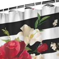 thumbnail image 3 of Pioneer Flower Floral Print Pattern Shower Curtain 72"x84" ,Bathroom Decorative Shower Curtains Set with 12 Hooks,Modern Waterproof Washable Shower Curtain, 3 of 6