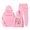 Pink, variant on AWZXDE Girls Outfit Casual Winter Wear Printed Hooded Sweatshirt And Pants Ensemble For Kids Ages 1 To 9 Years Purple,6-7 Years