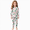 thumbnail image 4 of sdbrld Unisex Christmas Pajama Outfits Toddler Kids Boys and Girls PJs Pants and Long Sleeve Top Matching Cute Set 2 Piece Holiday Xmas Sleepwear White Sizes 2-3 Years, 4 of 9