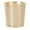 Gold Cube Solid Geometric Round 9" x 9" x 10", variant on CosmoLiving by Cosmopolitan 9" x 10" Gold Metal Geometric Cube Small Waste Bin with Laser Carved Design, 1-Piece