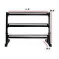thumbnail image 3 of Fuel Pureformance by CAP 51in. 3-tiered Dumbbell Storage Rack, Black, 3 of 5