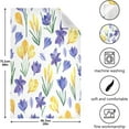 thumbnail image 3 of GZHJMY Soft Absorbent Reusable Kitchen Towels, Set of 6|28x18 in, Watercolor Crocuses Dining Kitchen Living Room Tea Towels Dish Towels Decorative Towels, 3 of 7