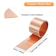 thumbnail image 2 of Uxcell Copper Sheet Roll 2500mm x 35mm x 0.1mm, 99.9% Pure Copper Strip Copper Flashing Metal Foil Plate for Electricity DIY Projects, 2 of 6