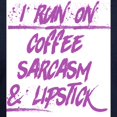 thumbnail image 3 of CafePress - Coffee Sarcasm & Lipstick Sweatshirt - Pullover Hoodie, Classic, Comfortable Hooded Sweatshirt, 3 of 4