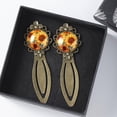 thumbnail image 3 of Sunflower Vintage Copper-Colored Lace Bookmarks: Stylish Stainless Steel Reading Accessories for Book Lovers - Set of 2, 3 of 5
