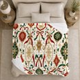thumbnail image 5 of Festive Christmas Ornaments Snowflakes Christmas, Festive Holiday Scene, Warm Flannel Blanket for Living Room and Family Room, Art Lovers Christmas Gift, Festive Home Decor, 5 of 9
