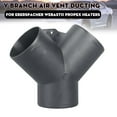 thumbnail image 3 of 60mm Vent Duct Y Branch Pipe Outlet Exhaust Connector For Air Diesel Heater Part, 3 of 11