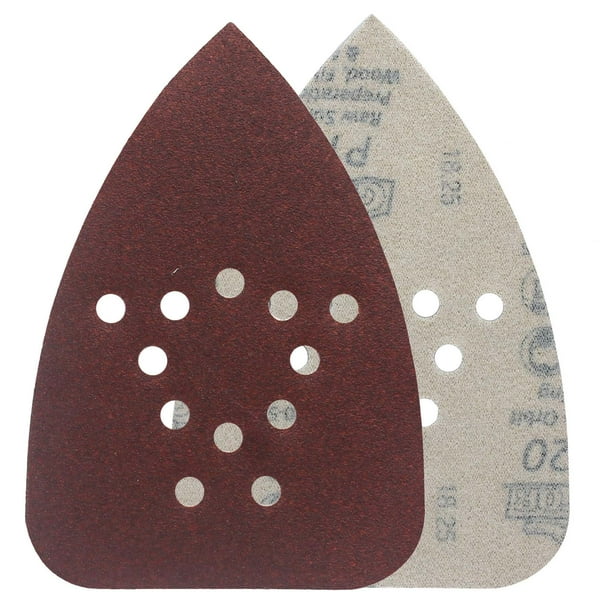 Gator Aluminum Oxide Hook and Loop Mouse Detail Sanding Sheets, 120