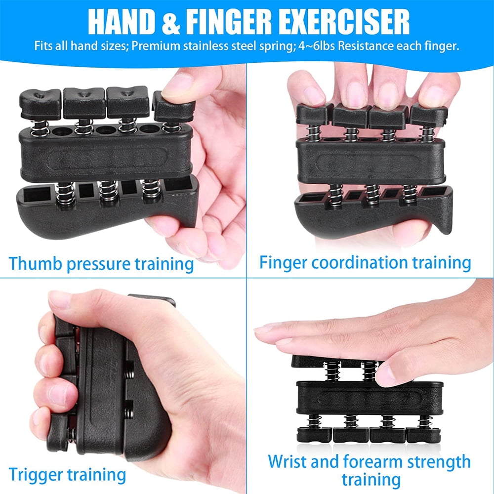 5-60Kg Adjustable Hand Grip Strengthener, Forearm Trainer for Wrist and Finger Exercise Home Gym