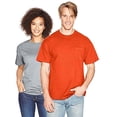thumbnail image 2 of Hanes Beefy-T T-Shirt à Poche pour Hommes, m, Orange, 2 of 3