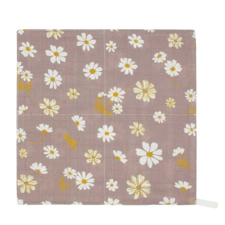 

Feeding Bib Towel Face Cloth for Baby Boy Girl Gender Neutral Multi-Layer Handkerchief Floral Bib Wash Towel for Newborn
