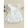 thumbnail image 4 of Bagilaanoe Girls Formal Dress Puff Sleeve A-line Princess Dresses 4-9T Kids Christmas Dress for Wedding Birthday Party Gown, 4 of 9