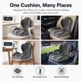 thumbnail image 7 of Evercushion Seat Cushion, Evercushion Gel Cushion, Two-in-One Rear Support Featuring Open-Cell Honeycomb Channels, Resilient Gel Combined with Memory Foam, Cut-Out Design, Ideal for Office, 7 of 7