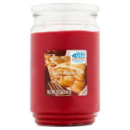 Mainstays 20 oz Candle, Warm Apple Pie (Best Scented Candles 2019)