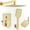 Brushed Gold, variant on Shower System Modern Rain 8 inches Brass Faucet Set With Valve and Diverter Shower Mixer With Handheld High Square Rainfall Shower Valve (12'' Ceiling Mount, Chrome Polished)