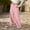 Pink, variant on Girls Corduroy Wide Leg Pants Front Button Zipper Straight Fit Casual Trousers with Pockets for Teen Youth