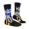 thumbnail image 3 of Uemuo Happy New Year 2024 (6) Pattern Women's Crew Socks, Soft Durable Breathable Moisture-Wicking with Odor Control Cotton socks, 3 of 9