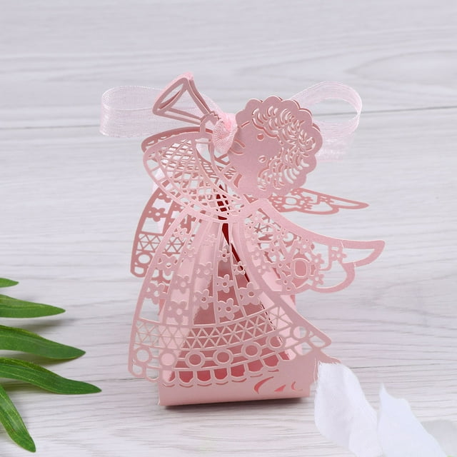 OHOIOLLA 50Ud Cajas De Regalo Rosa Con Hueco Perfectas Para Bodas Y Dulces
