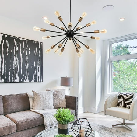 

18-Bulb Modern Mid-Century Ceiling Light Sputnik Chandelier for Bedroom and More