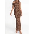 thumbnail image 5 of PRETTYGARDEN Womens Floral One Shoulder Maxi Dress Summer Spring Bodycon Ruched Side Slit Elegant Cocktail Party Dresses, 5 of 10