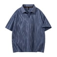 thumbnail image 6 of Mens Polo Shirts Textured Knit Stretchy Regular Fit Collared Golf Shirts, XL, 6 of 8