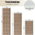 thumbnail image 4 of Brown Christmas Gingerbread Pattern Kitchen Rugs Sets Of 3,Kitchen Runner Rugs Non Skid Washable,Decorative Kitchen Floor Mats for Kitchen,Sink,Laundry,17"x30"+ 17"x47" + 17"x59", 4 of 6