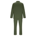 thumbnail image 6 of Fall Fashion Tracksuit For Men Sport Suit Fashionable Men's Solid Color Long Sleeve Casual Outwear Jackets Sets Basic Daily Essentials Running Jogging Workout, 6 of 6