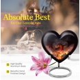 thumbnail image 5 of Fire Dragon's Descent Urns For Ashes Adult Male Large - Burial Urns For Adult Human Ashes - Heart Cremation Urns For Human Ashes Adult Female - Urns Large Adult - Ashes Urns Human Remains ( 8 inch), 5 of 5