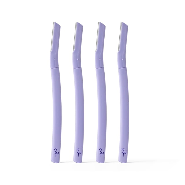Flamingo Disposable Dermaplane Razors - Single-Blade Value Pack Razors for Women's Faces -Stainless Steel Precision Blade - Protective Guard - Eco-Friendly - Convenient & Easy to Use - 4 Pack