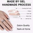 thumbnail image 4 of Uñas postizas Press On Anyos 32 piezas French Tip Soft Gel, 4 of 6