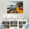 thumbnail image 2 of Designart "Beachside Road by the Coast I" Nautical & Beach Metal Art Print, 2 of 5