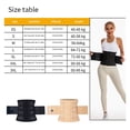 thumbnail image 3 of Solid Color Waist Cincher Waist Trimmer Belt Sweatband Abdominal Belt for Outdoor Sports and Home Fitness Enthusiasts, 3 of 9